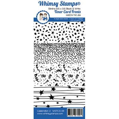 Whimsy Stamps Deb Davis Card Front Pack Spezialpapiere - Celebrations 2