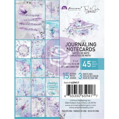 Prima Marketing Aquarelle Dreams Die Cuts - 3 x 4 Journaling Cards