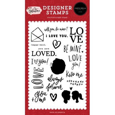 Carta Bella My Valentine Carstock Clear Stamps - Will You Be Mine