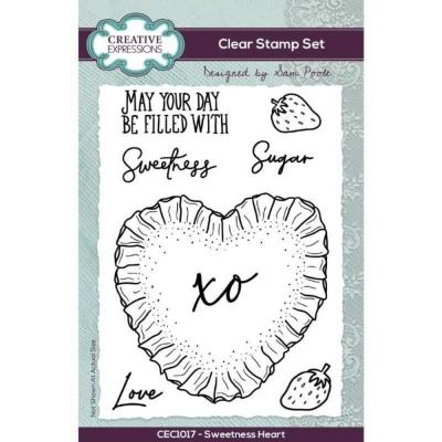 Creative Expressions Sam Poole Clear Stamps - Sweetness Heart