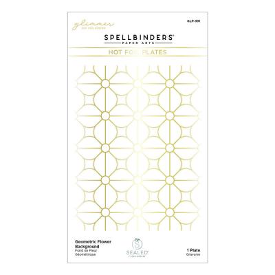 Spellbinders Hotfoil Stamp - Geometric Flower Background