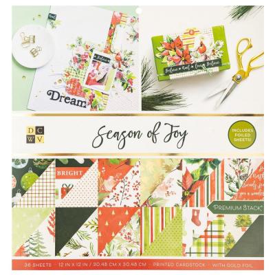 DCWV Season Of Joy Designpapiere - Paper Pad