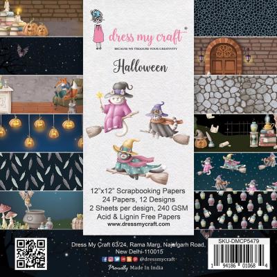 Dress My Craft Halloween Designpapiere - Paper Pad