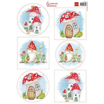 Marianne Design Ausschneidebogen - Gnomes Mushrooms