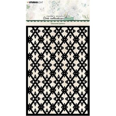 StudioLight Jenine's Mindfull Art  Essentials Nr.104 Schablone -  Diamond Pattern