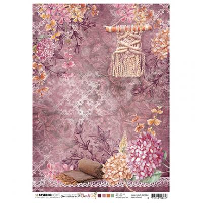 StudioLight Jenines Mindfull Art Collection Warm & Cozy Nr.23 Spezialpapier - Makramee