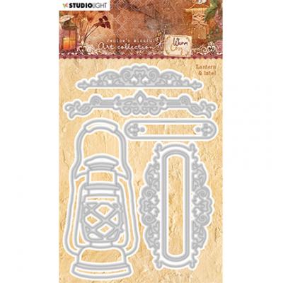 StudioLight Jenines Mindfull Art Collection Warm & Cozy Nr. 92 Cutting Die - Lantern & Label