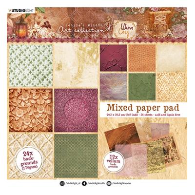 StudioLight Jenines Mindfull Art Collection Warm & Cozy Nr. 09 Designpapiere - Mixed Paper Pad