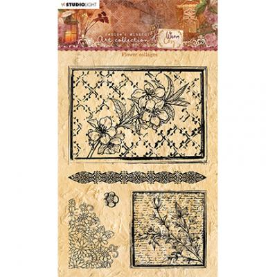 StudioLight Jenines Mindfull Art Collection Warm & Cozy Nr. 109 Clear Stamps - Flower Collage
