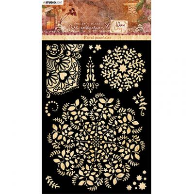 StudioLight Jenines Mindfull Art Collection Warm & Cozy Nr. 59 Schablone - Floral Mandalas