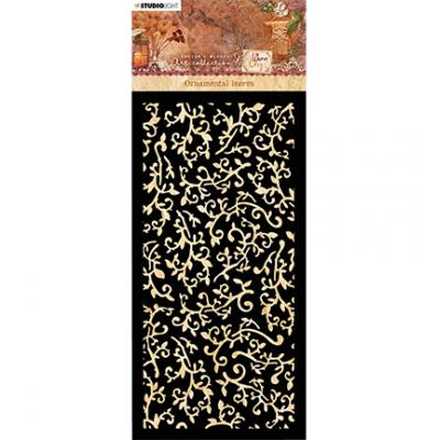 StudioLight Jenines Mindfull Art Collection Warm & Cozy Nr. 56 Slimline Schablone - Ornamental Leaves