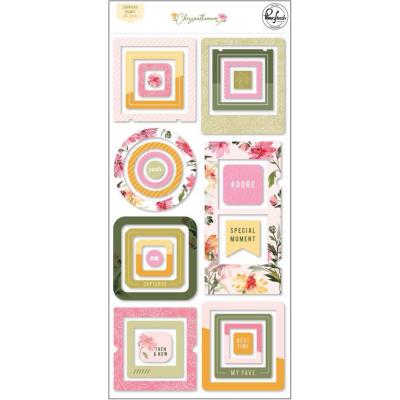 Pinkfresh Studio Chrysanthemum Sticker - Chipboard Frames