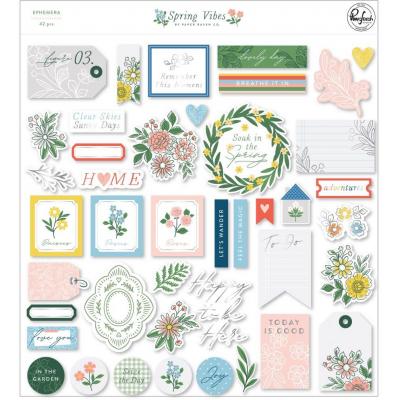 Pinkfresh Studio Spring Vibes Die Cuts - Ephemera