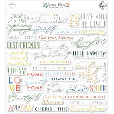 Pinkfresh Studio Spring Vibes Die Cuts - Title Cardstock