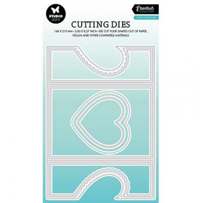 StudioLight Essentials Nr. 490 Cutting Die - Heart Shutter Card