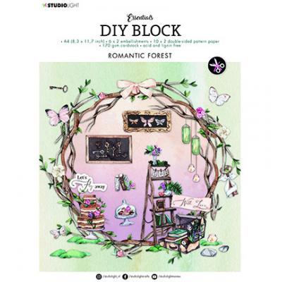 StudioLight DIY Block Essentials Nr.38 Scrapbooking Set - Romantic Forest