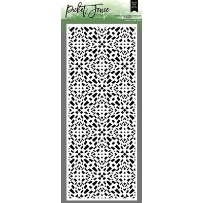 Picket Fence Studios Stencils - Slim Line Trapezoid Spiral