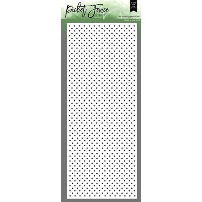 Picket Fence Studios Stencils - Slim Line A Whole Lot Of Polka Dots