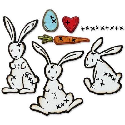 Sizzix Thinlits Tim Holtz Die Set - Bunny Stitch