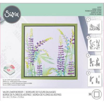 Sizzix Olivia Rose Layered Stencils - Wildflowers