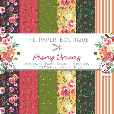 The Paper Boutique Poeny Dreams Designpapiere - Decorative Paper