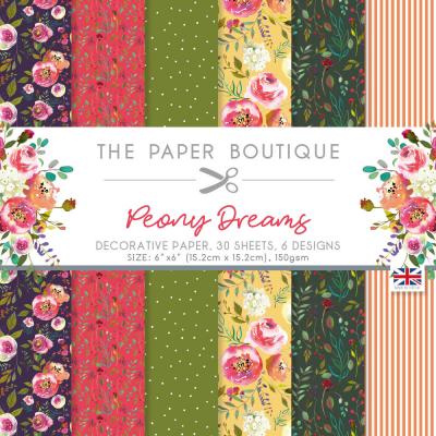 The Paper Boutique Poeny Dreams Designpapiere - Decorative Papers