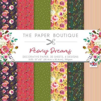 The Paper Boutique Poeny Dreams Designpapiere - Decorative Papers