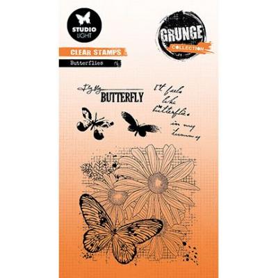 StudioLight Grunge Collection Nr.399 Clear Stamps - Butterflies