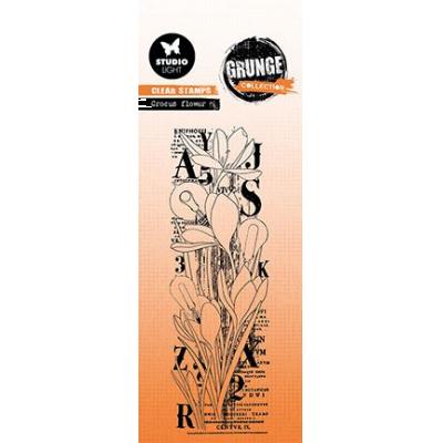 StudioLight Grunge Collection Nr.392 Clear Stamp - Crocus Flower