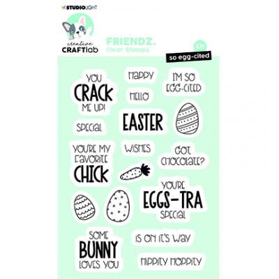 StudioLight Creative CraftLab Friendz Nr.416 Clear Stamps - So egg-cited