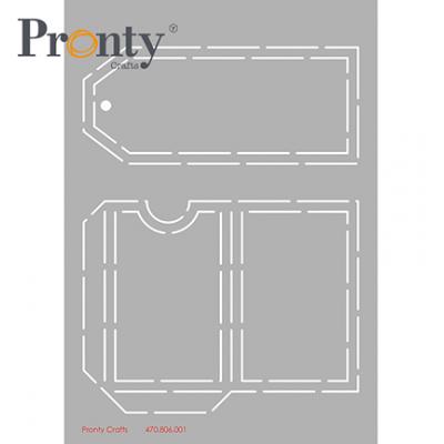 Pronty Stencil - Tag & Envelope