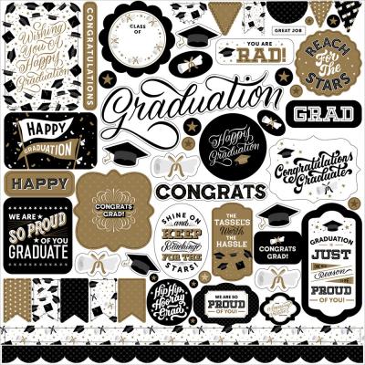 Echo Park Graduation Sticker - Element Sticker