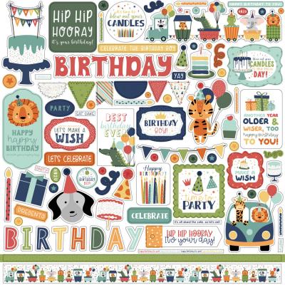 Echo Park A Birthday Wish Boy Sitcker - Element Sticker