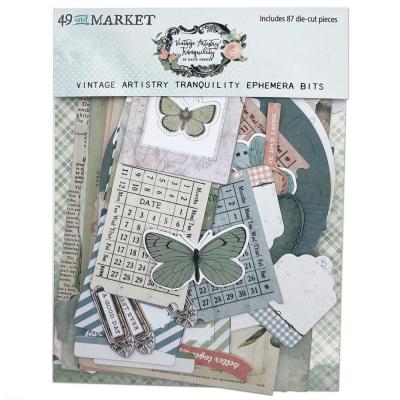 49 And Marke Vintage Artistry Tranquility Die Cuts - Ephemera Bits