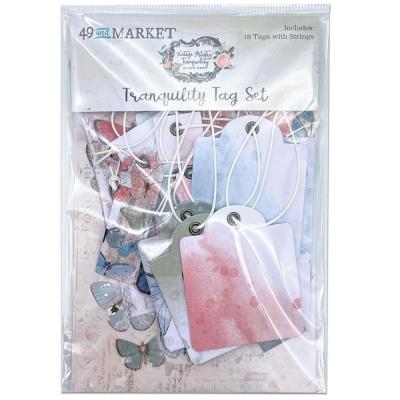 49 And Marke Vintage Artistry Tranquility Die Cuts - Tag Set