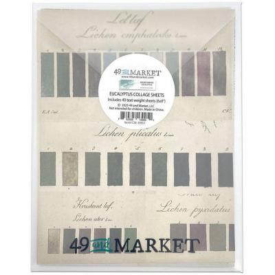 49 And Market Color Swatch: Eucalyptus Designpapiere - Collage Sheets