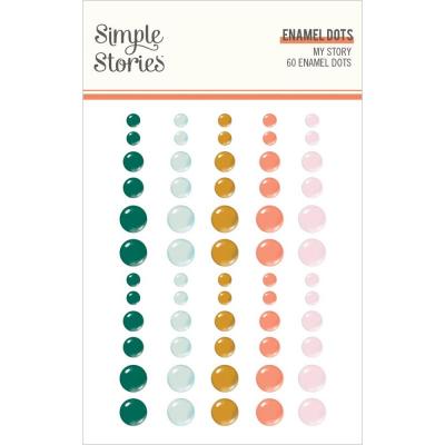 Simple Stories My Story Embellishments - Enamel Dots