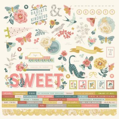 Simple Stories Wildflower Sticker - Cardstock Stickers