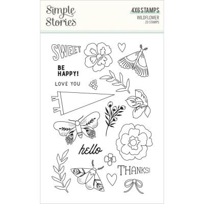 Simple Stories Wildflower Clear Stamps - Wildflower