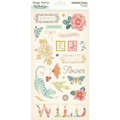 Simple Stories Wildflower Sticker- Chipboard Stickers