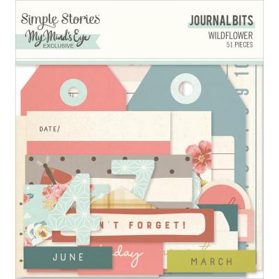 Simple Stories Wildflower Die Cuts - Bits & Pieces Journal