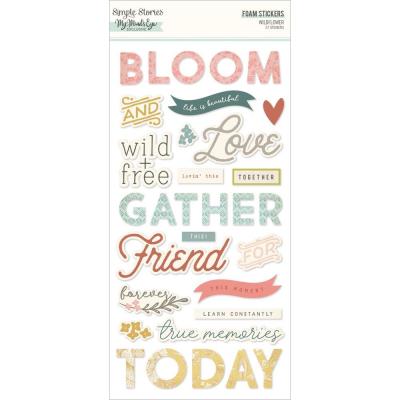 Simple Stories Wildflower Sticker - Foam Stickers