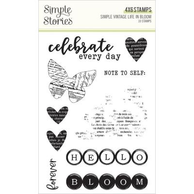 Simple Stories Simple Vintage Life In Bloom Clear Stamps - Simple Vintage Life In Bloom