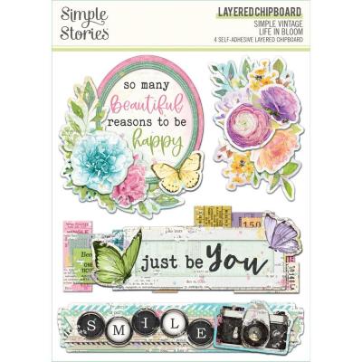 Simple Stories Simple Vintage Life In Bloom Sticker - Layered Stickers