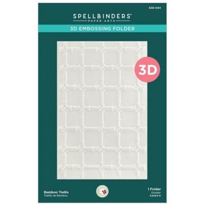 Spellbinders Embossing Folder - Bamboo Trellis