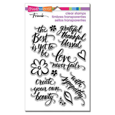 Stampendous Clear Stamps - Script Sayings