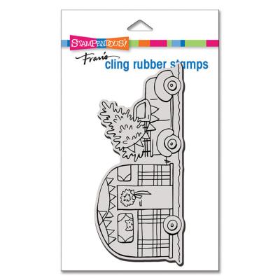 Stampendous Cling Stamp - Holiday Wheels Mini