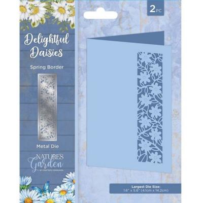Crafter's Companion Delightful Daisies Metal Die - Spring Border