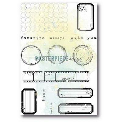 Masterpiece Design Clear Stamps - Label Mania