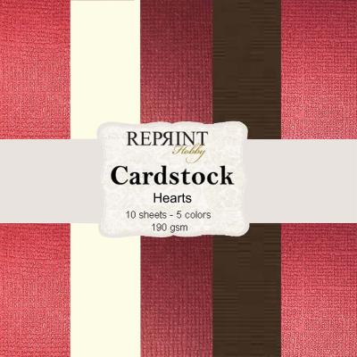 Reprint Hearts Cardstock - Hearts